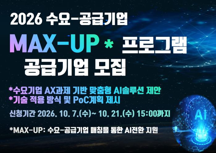 경기도 중소기업의 디지털 전환시대 열린다.. 화성시  중소기업지원센터 MAX-UP 공급기업 모집 확대  기사 이미지